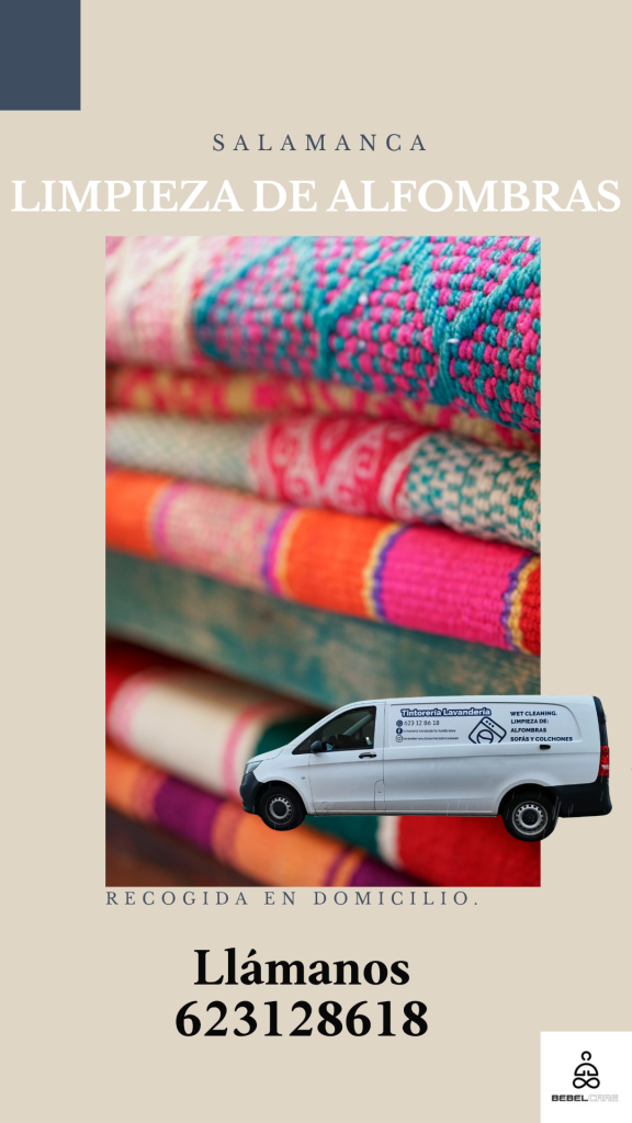 Limpieza profesional de alfombras en Salamanca con recogida a domicilio