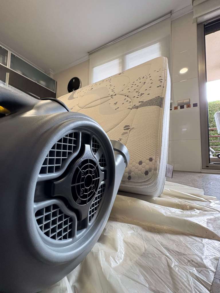 secado de colchón tras limpieza